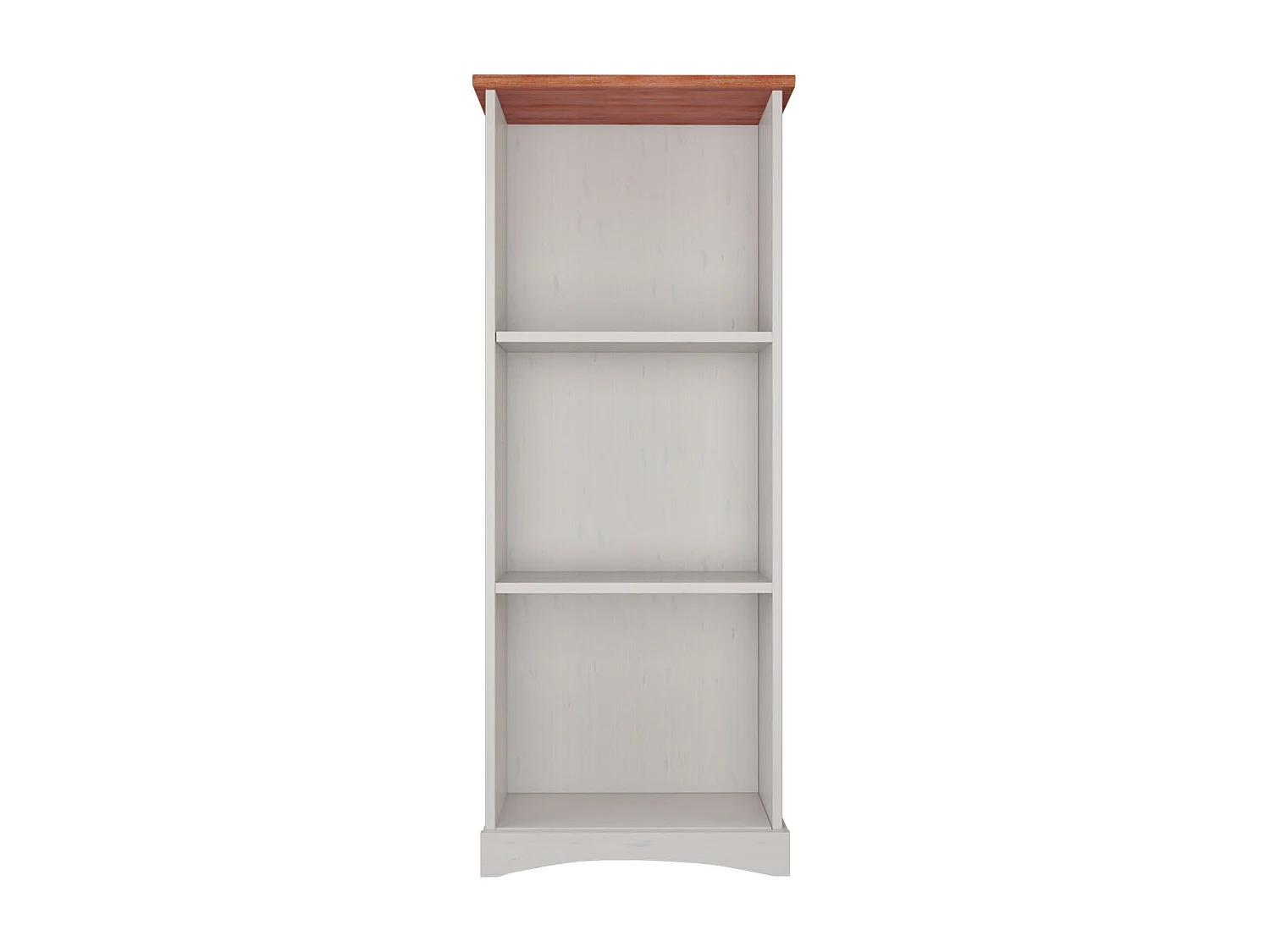 YORK | Bibliothèque 140 cm en blanc / pin miel
