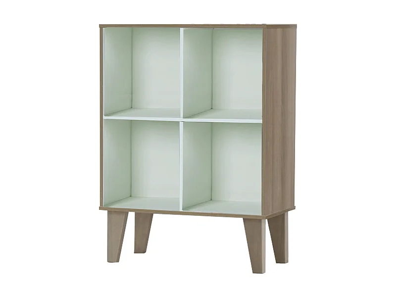 Ruby | Librería con 4 Habitaciones en Abedul / Blanco