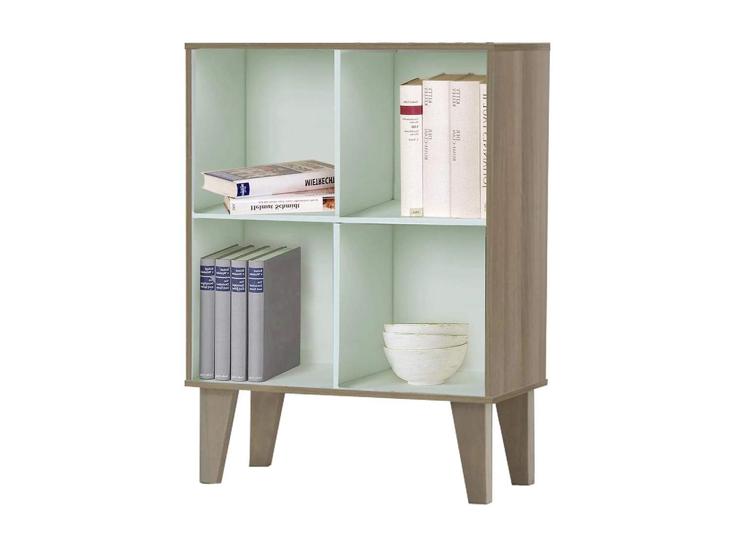 Ruby | Bibliothèque 4 pièces en bouleau / blanc