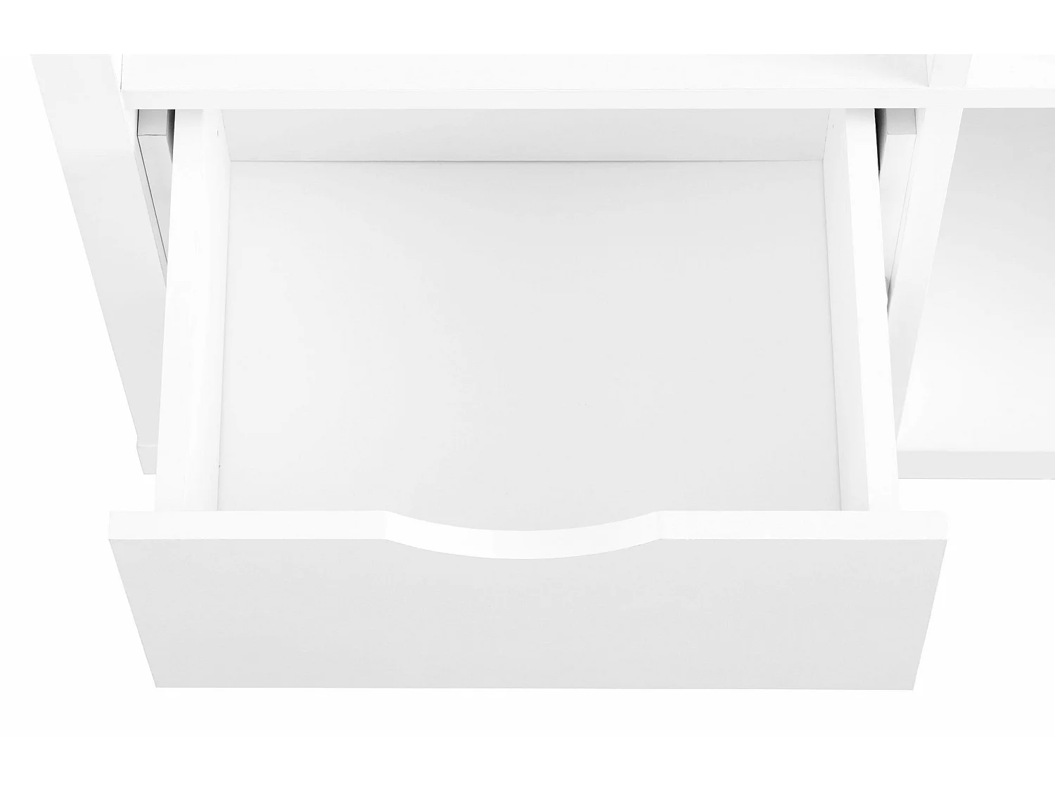 Kiwi | Bücherregal kombiniert mit Schreibtisch in Weiß