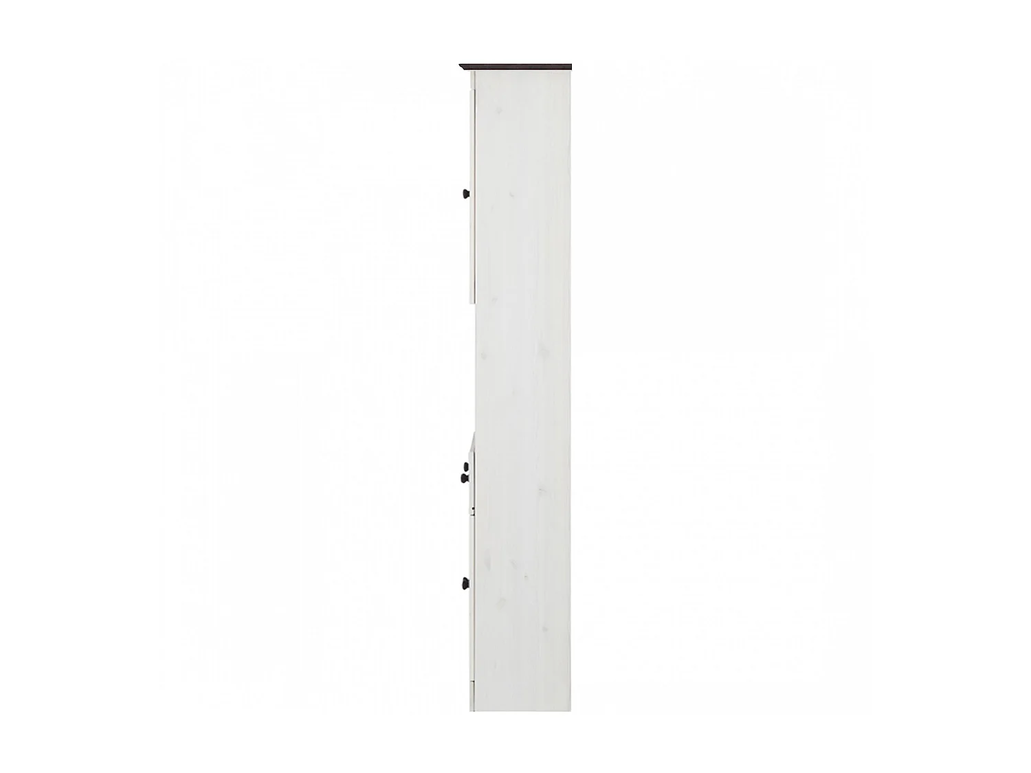 Werra | Armário alto com 4 portas e 2 gavetas em carvalho / metal preto