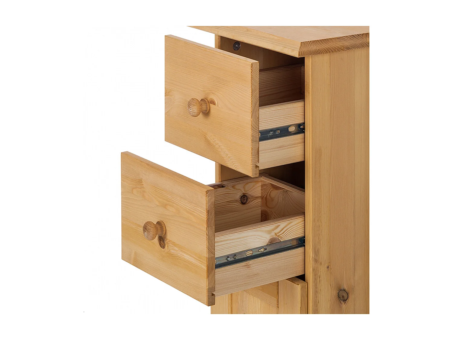 Cornelia | Schrank für Badezimmer mit 2 Schubladen und 1 Tür in Kiefer