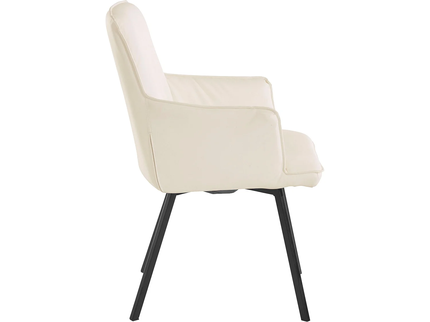 Sally | Fauteuil in wit PU, 2 Pak