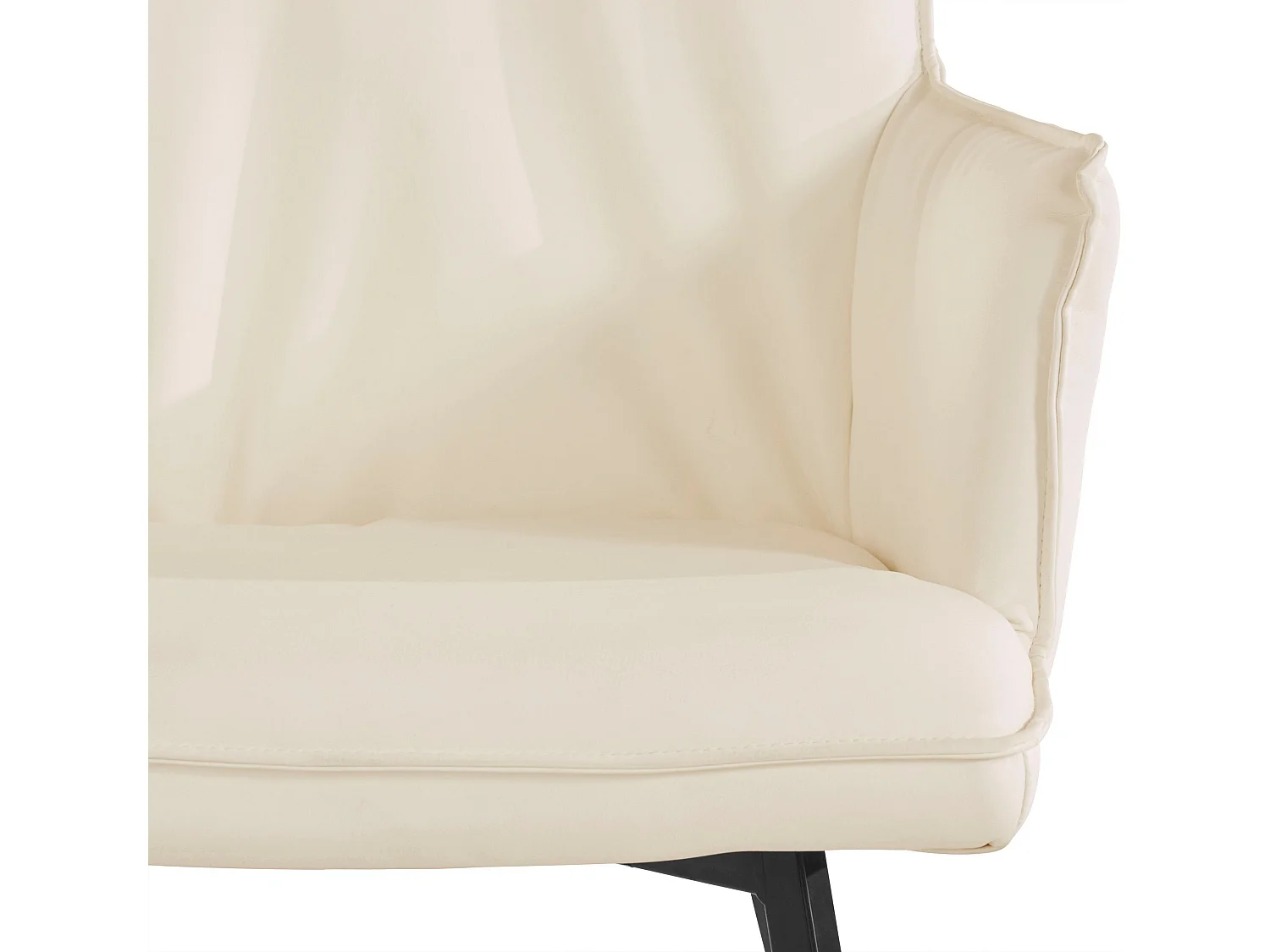 Sally | Fauteuil in wit PU, 2 Pak