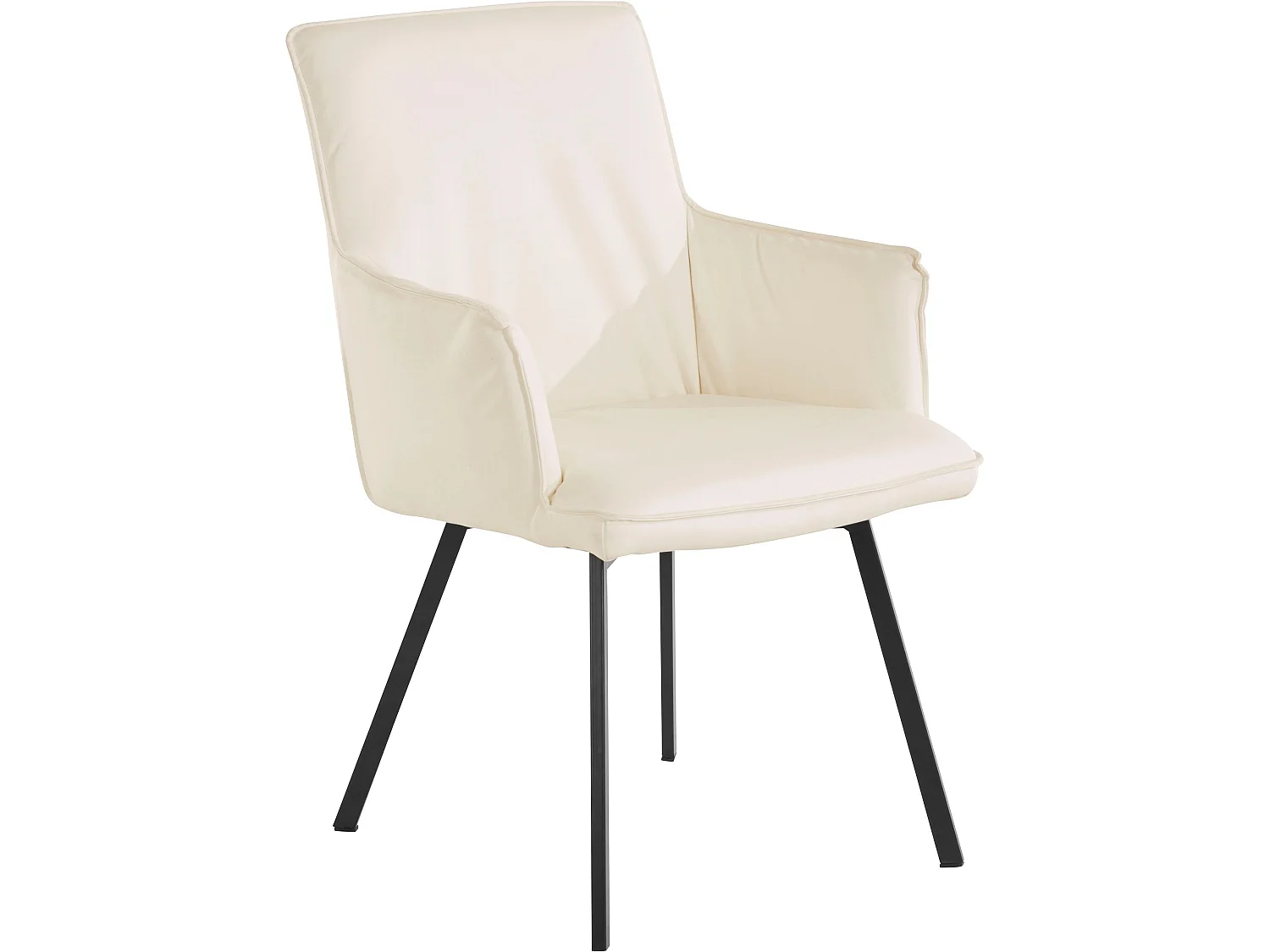 Sally | Fauteuil in wit PU, 2 Pak