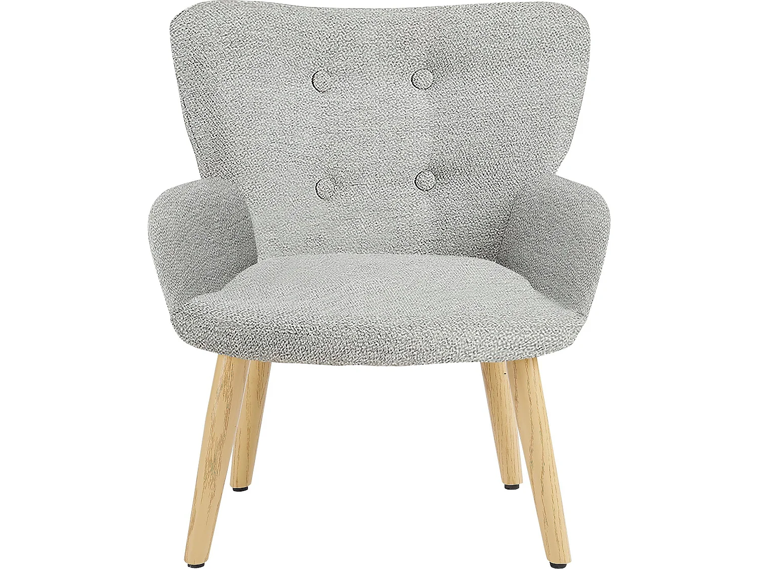 Coco | Poltrona per bambini in tessuto grigio