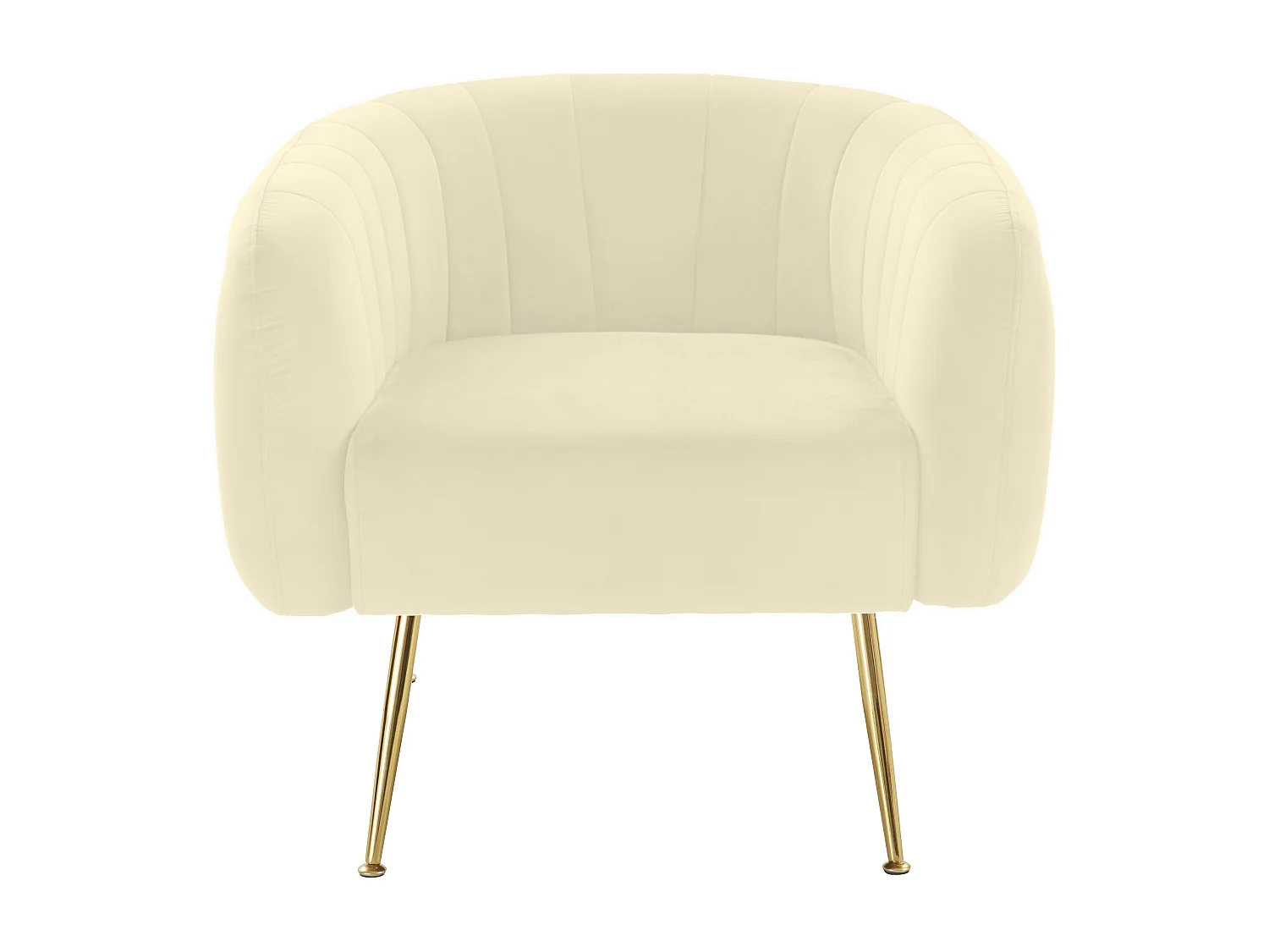 Mario | Chaise en velours crème