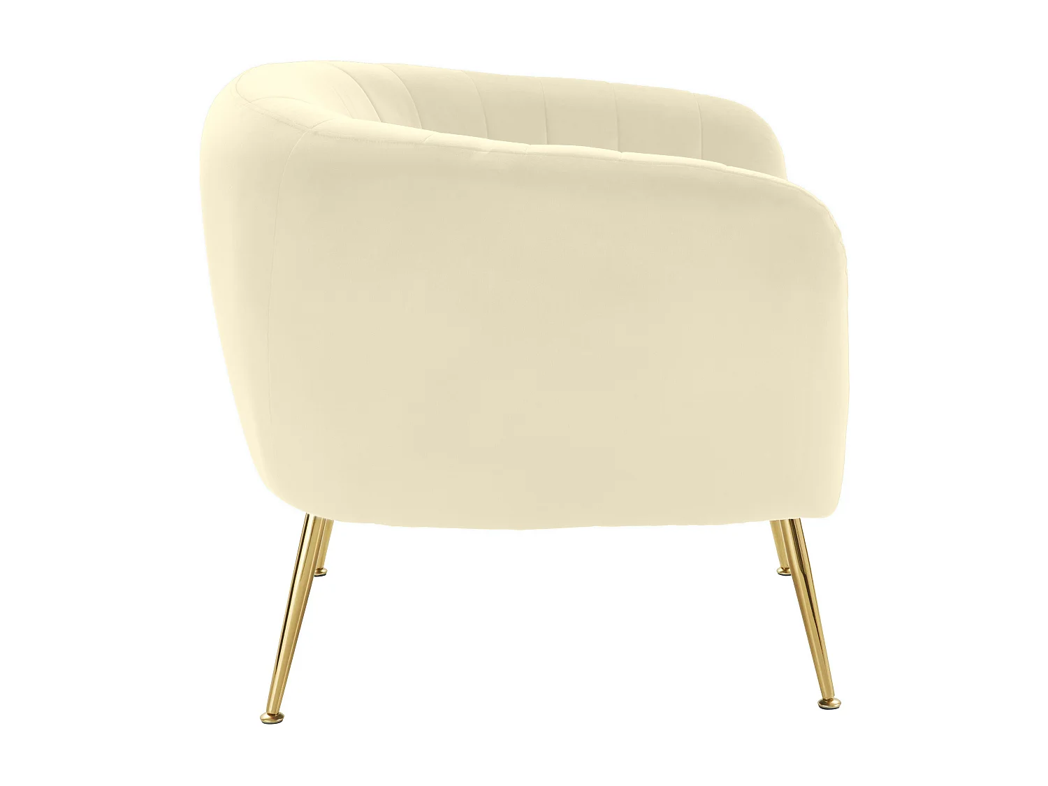 Mario | Chaise en velours crème