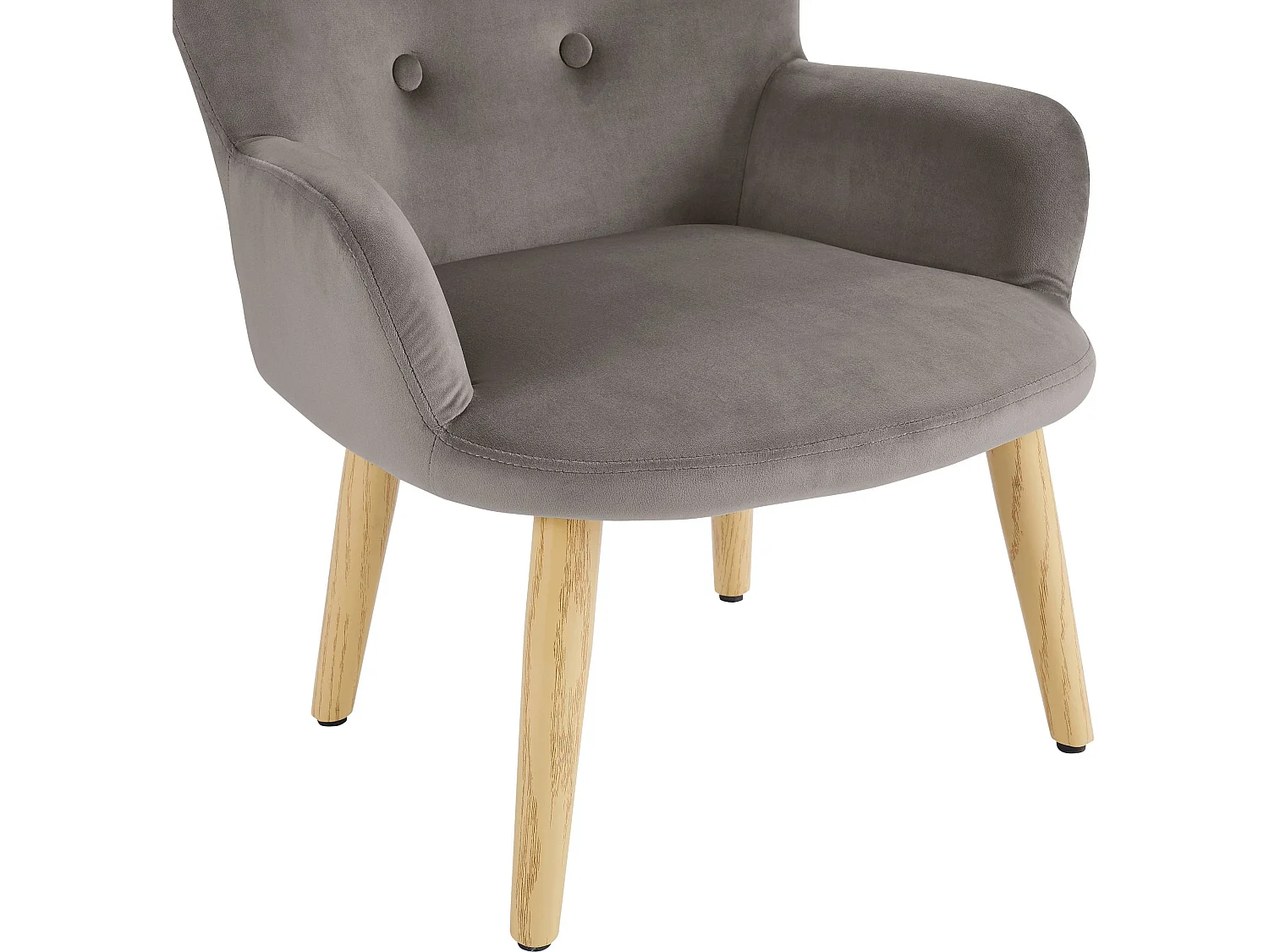 Coco | Fauteuil voor kinderen in grijs velours