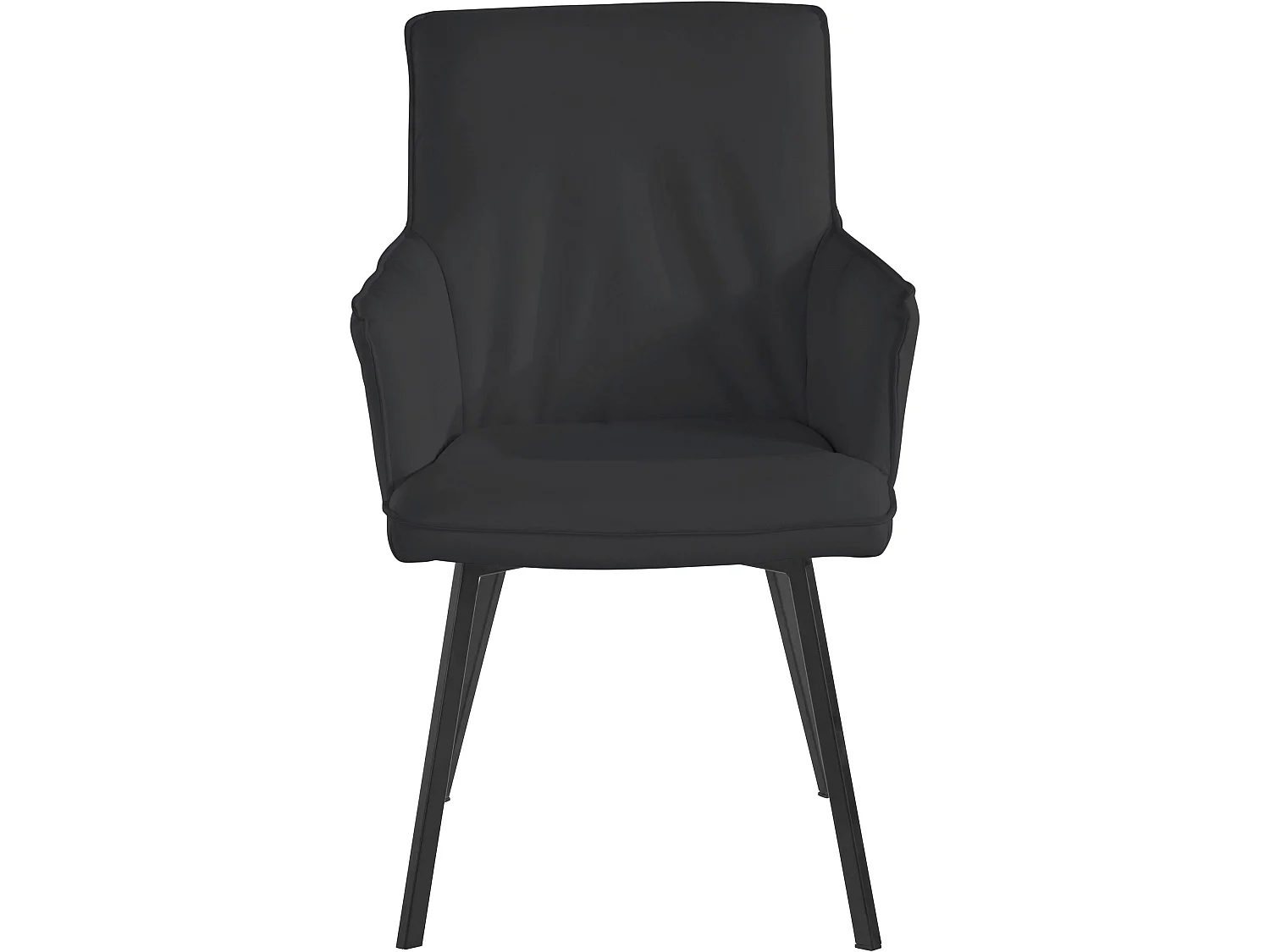 Sally | Fauteuil in zwart PU, 2 Pak