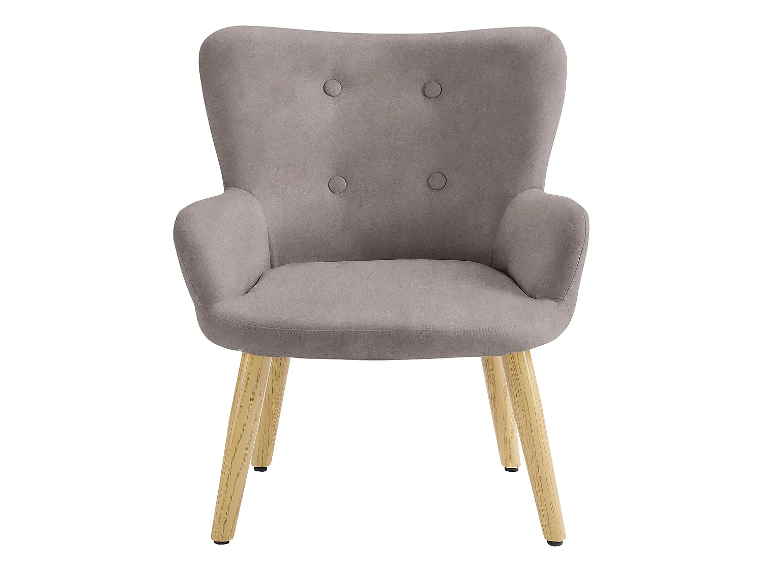 Coco | Kinderfauteuil in grijze microvezel