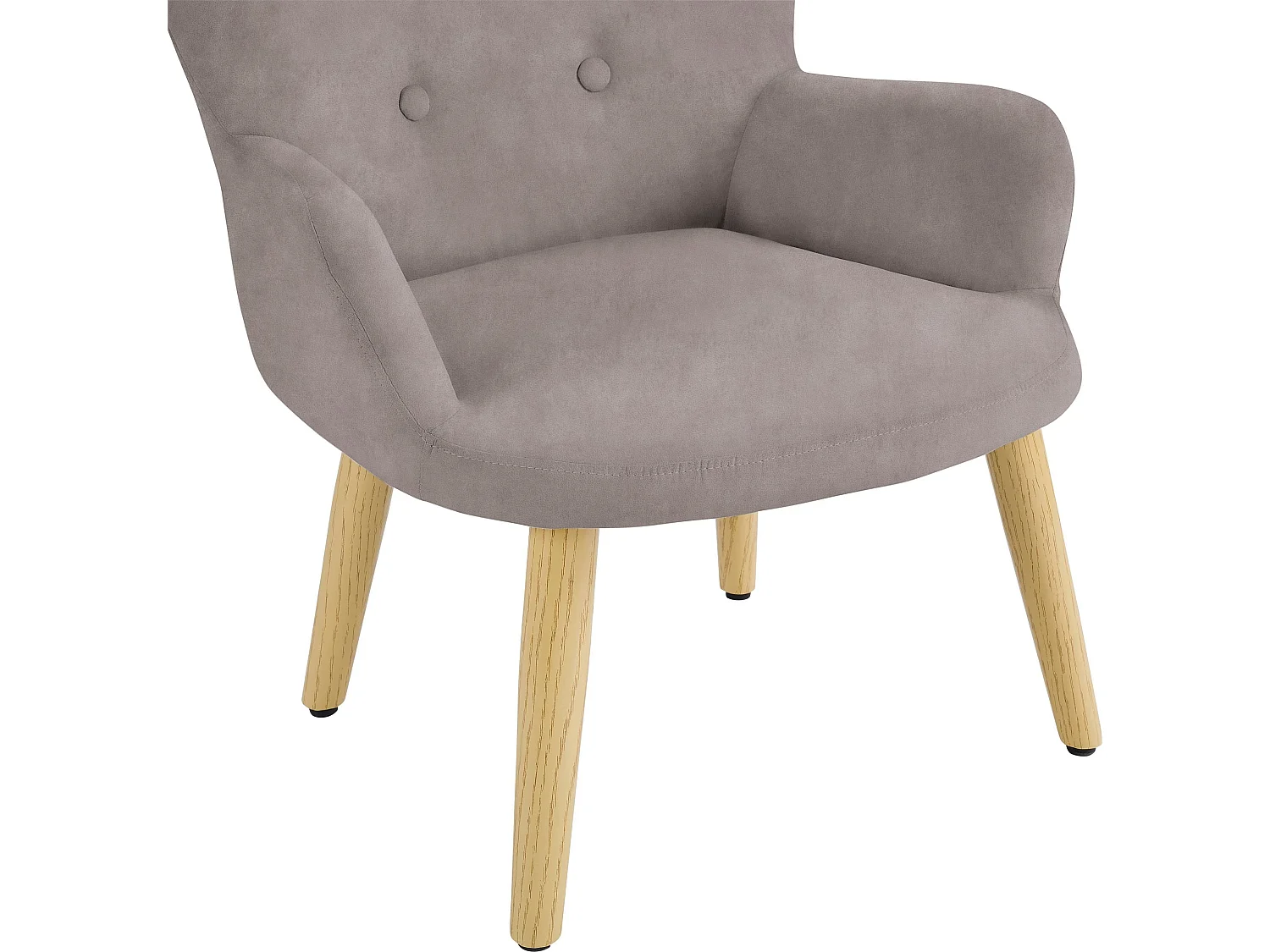 Coco | Kinderfauteuil in grijze microvezel