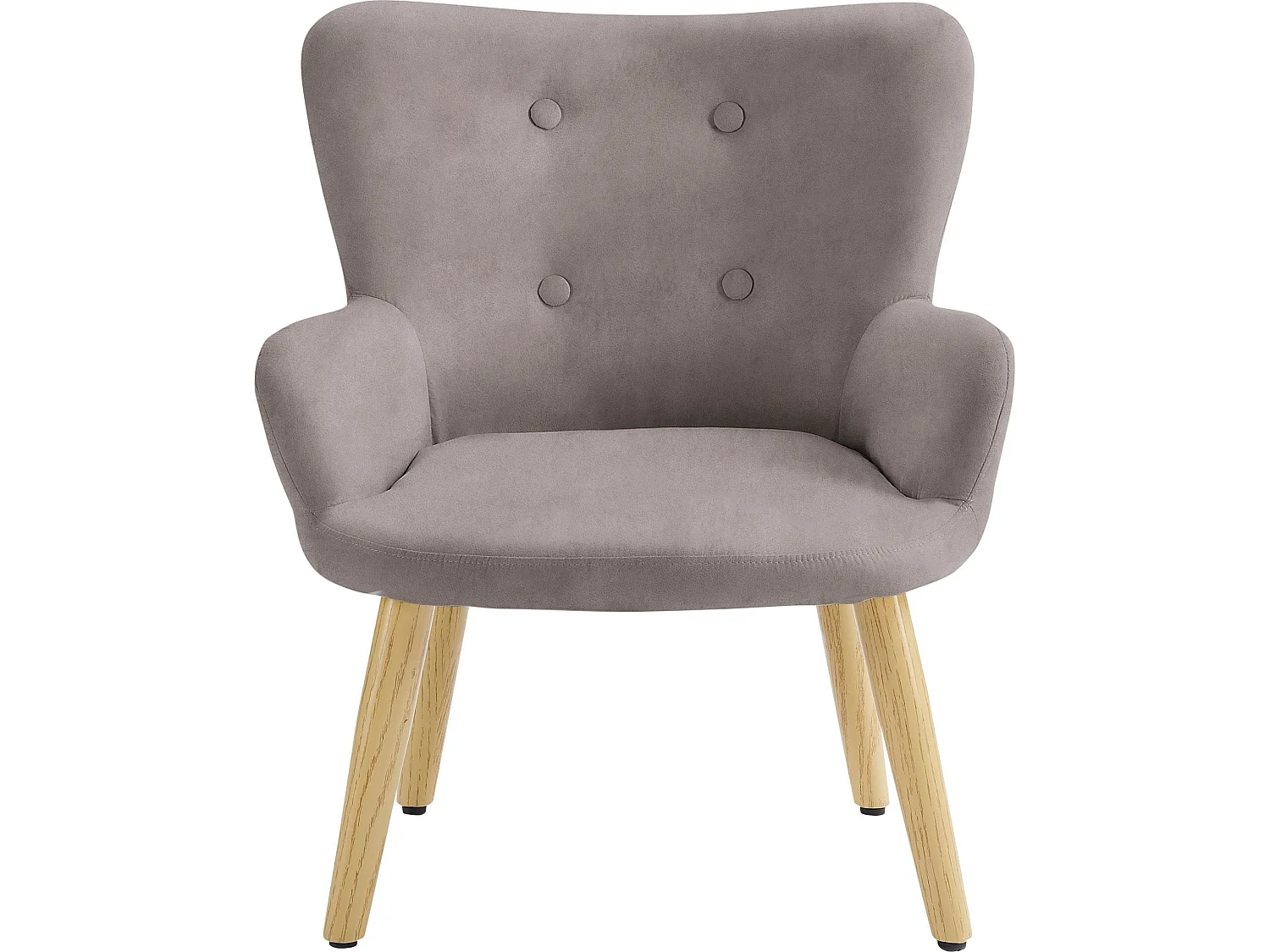 Coco | Fauteuil pour enfants en microfibre grise