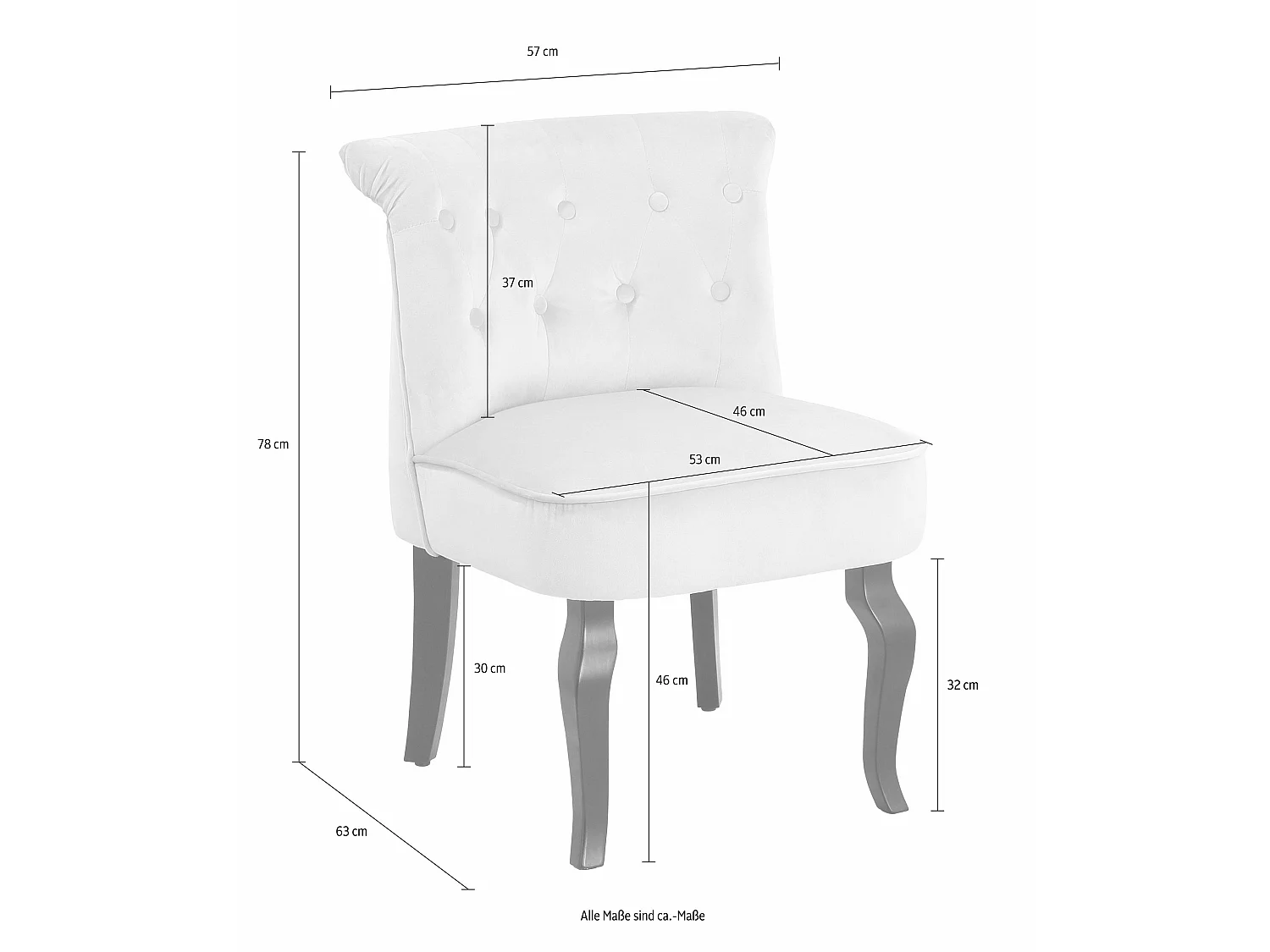 Beatrix | Sedia in velluto grigio