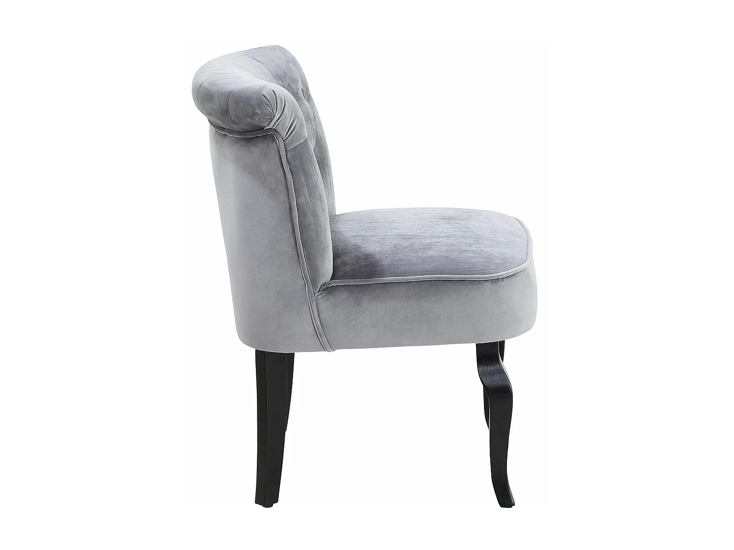 Beatrix | Sedia in velluto grigio