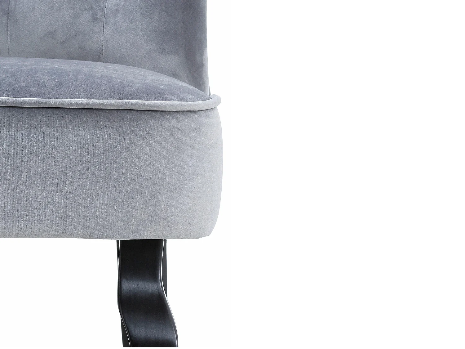 Beatrix | Sedia in velluto grigio