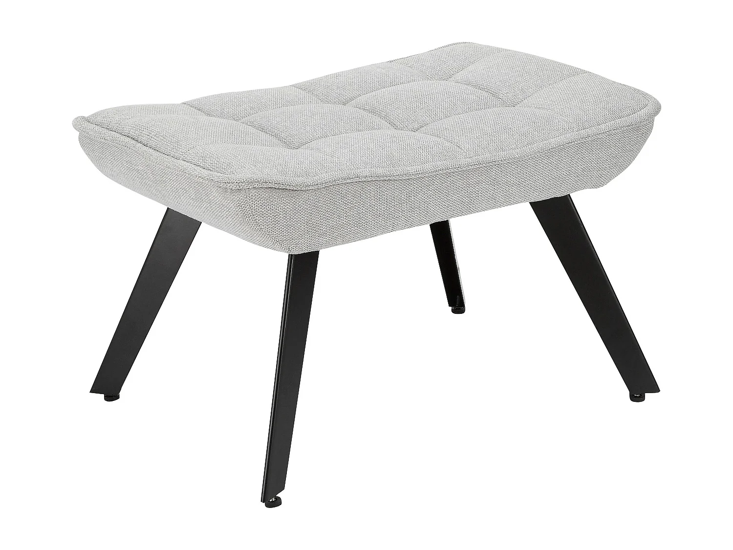 Evan | Loungestoel in lichtgrijze stof