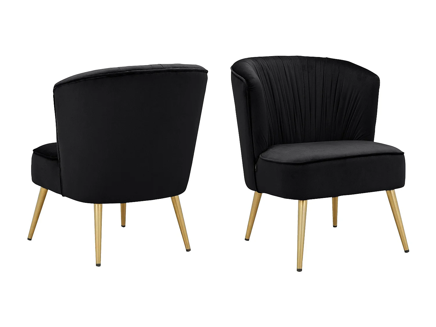 Dahlia | Sillón de terciopelo negro