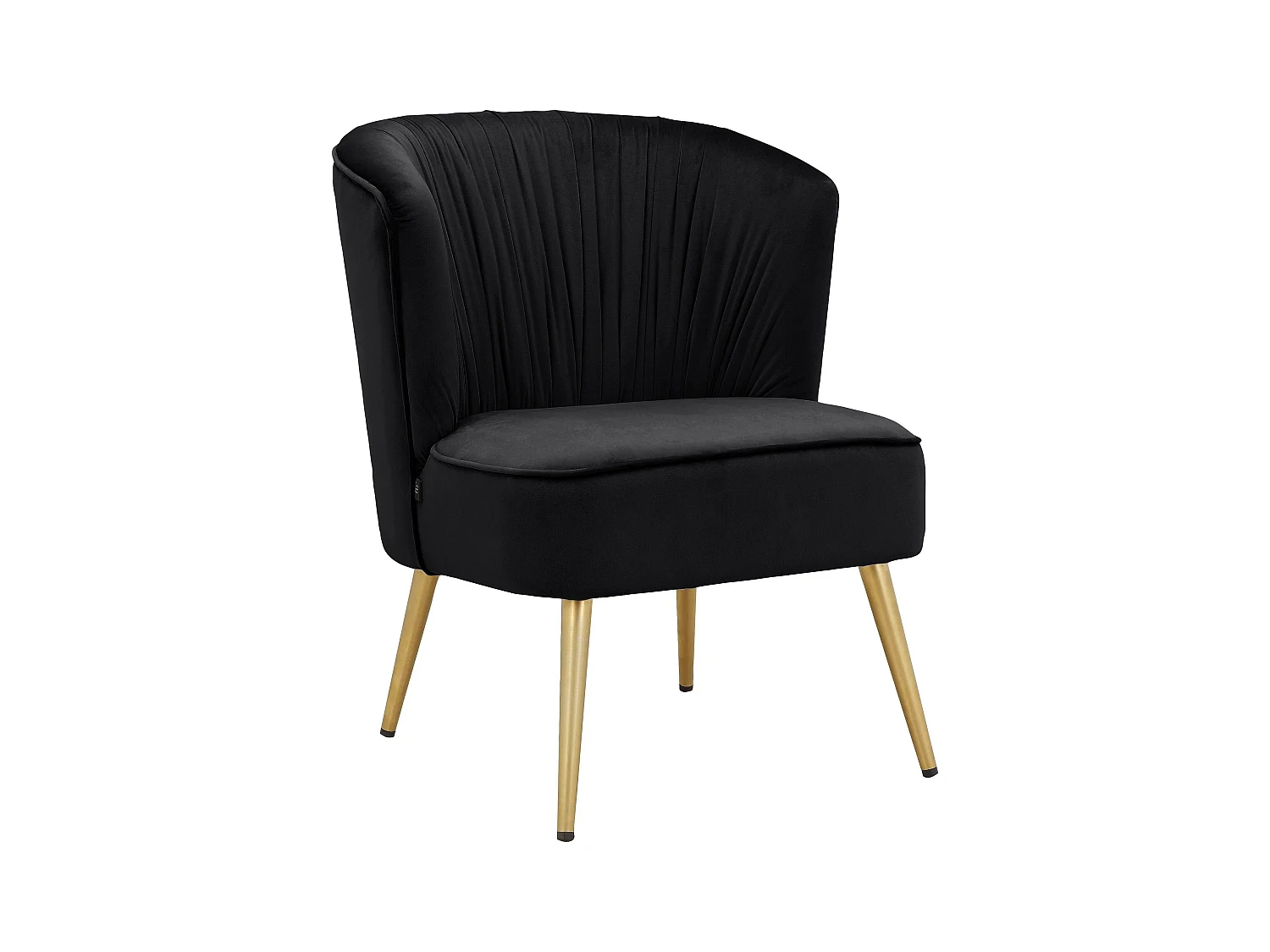 Dahlia | Chaise longue en velours noir