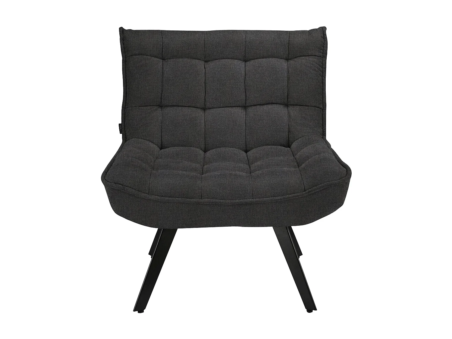 Evan | Loungestoel in antraciet stof