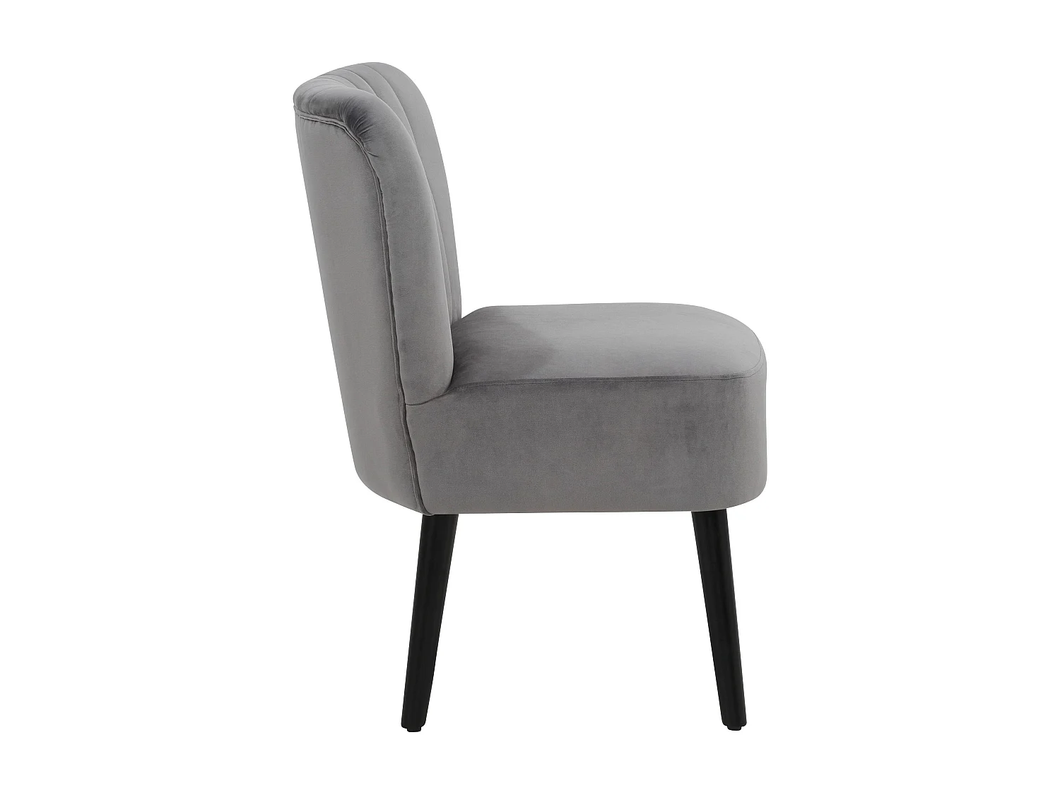 Antonio | Sedia in velluto grigio