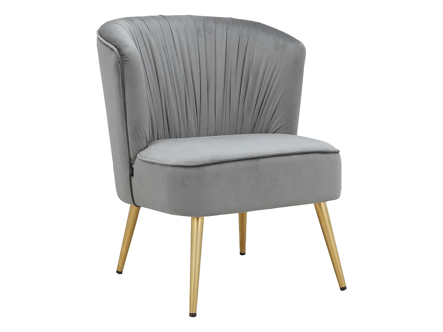 Dahlia | Chaise longue en velours gris