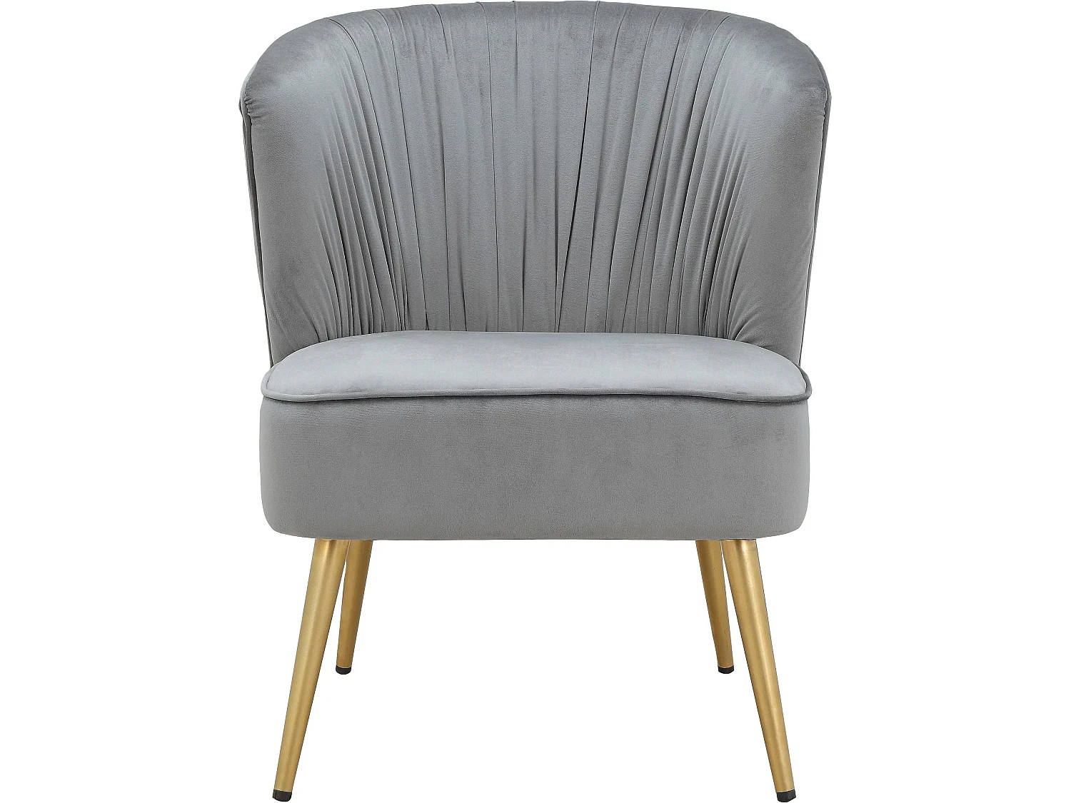 Dahlia | Chaise longue en velours gris