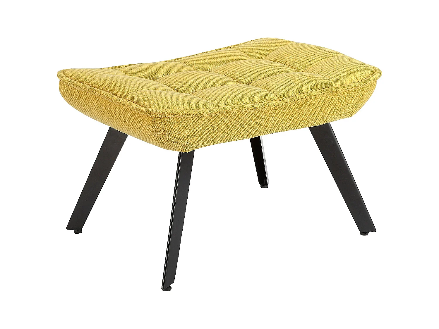 Evan | Loungesessel aus curryfarbenem Stoff