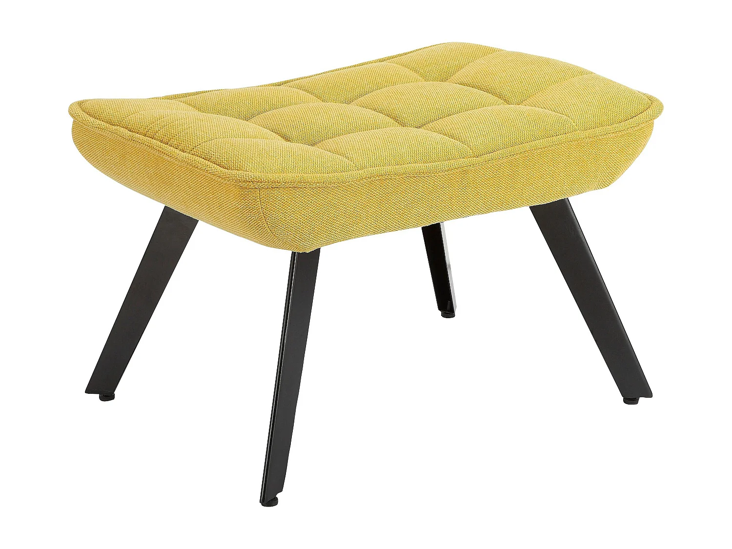 Evan | Chaise longue en tissu couleur curry