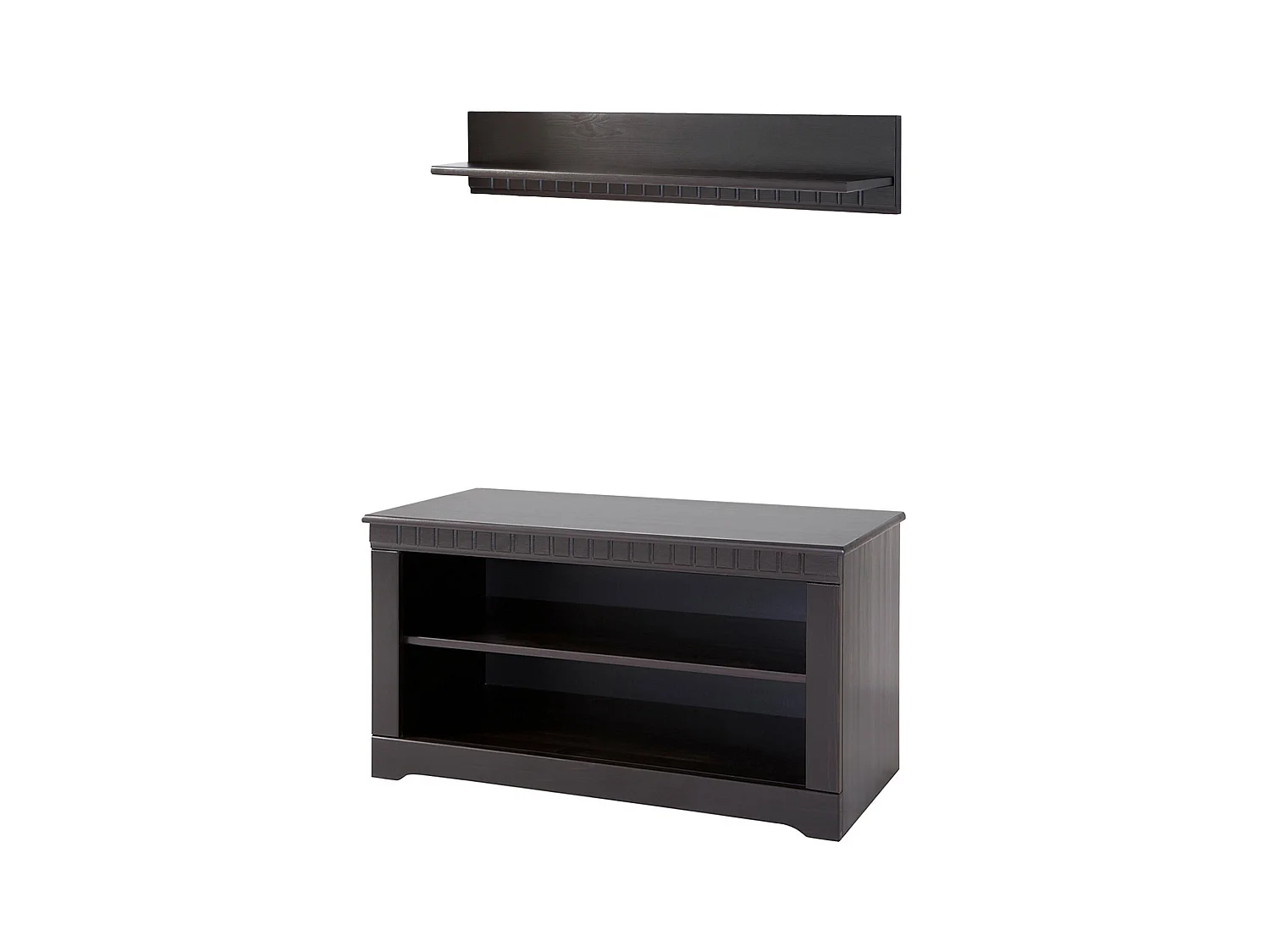 Clarissa | Mueble bajo con 1 estante en pino marrón