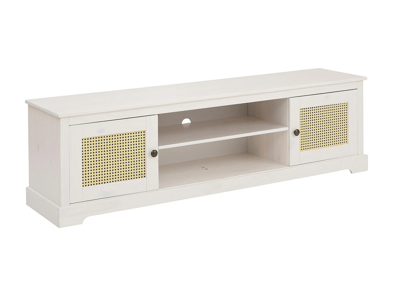 Linda | Lowboard met 2 deuren in White Pine