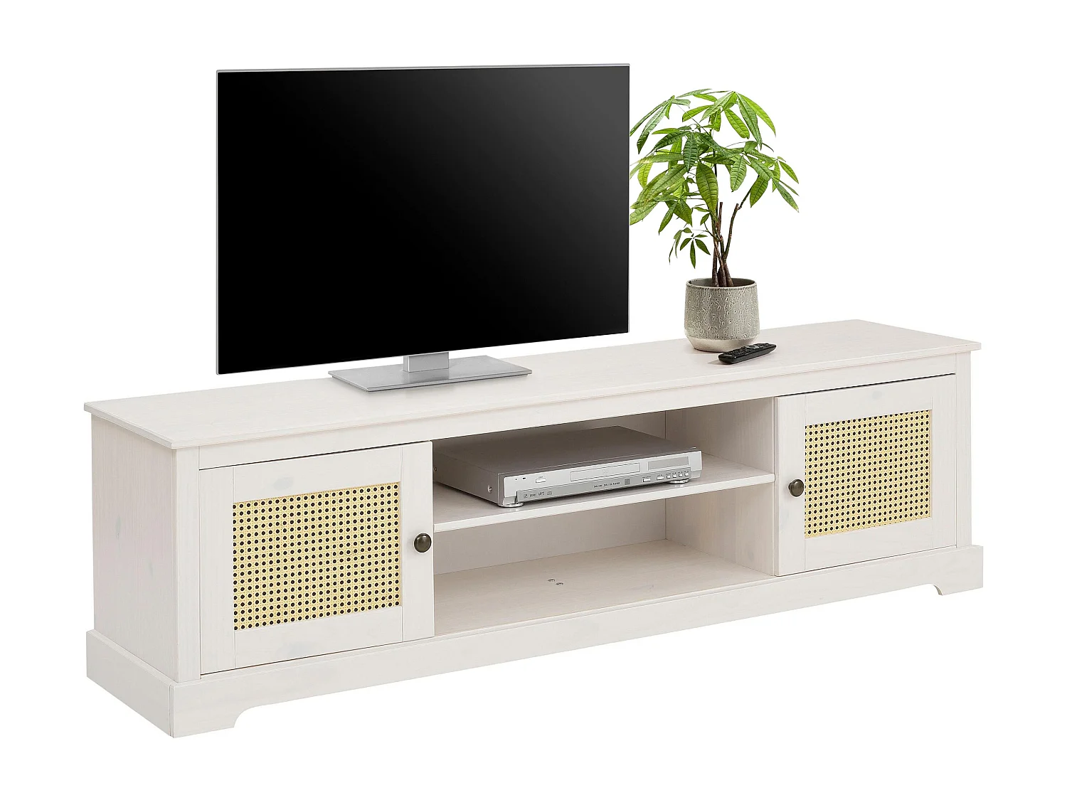 Linda | Lowboard met 2 deuren in White Pine