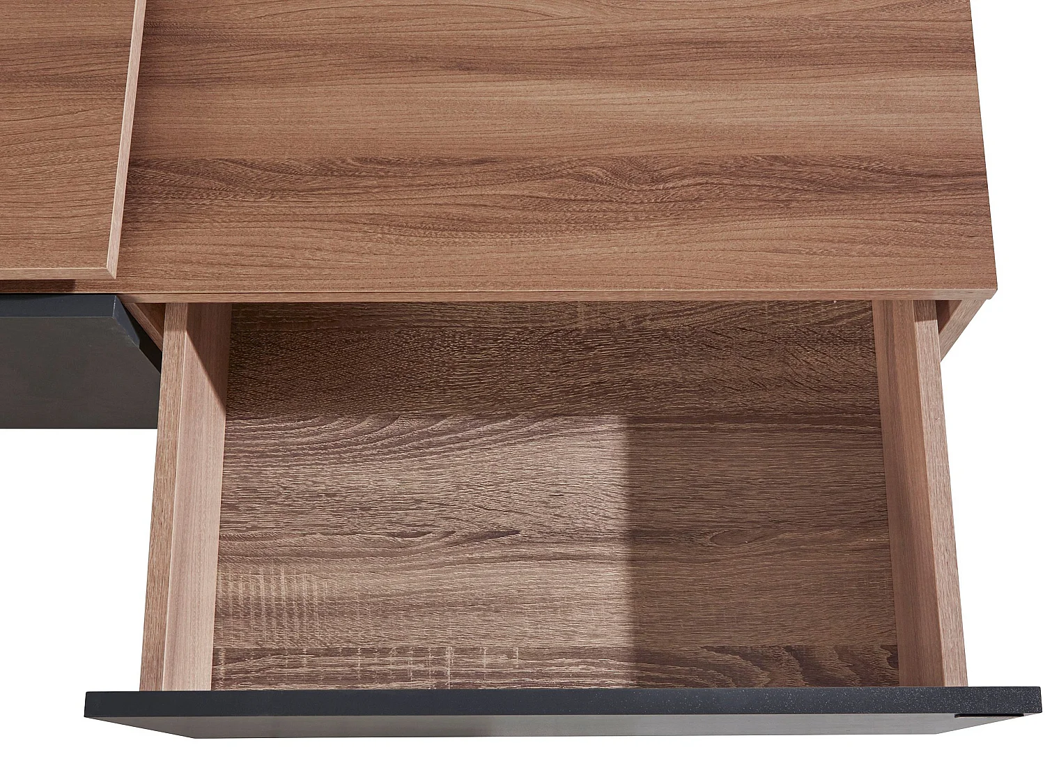 Layland | TV-Möbel mit 3 Schubladen in MDF Grau/Natur