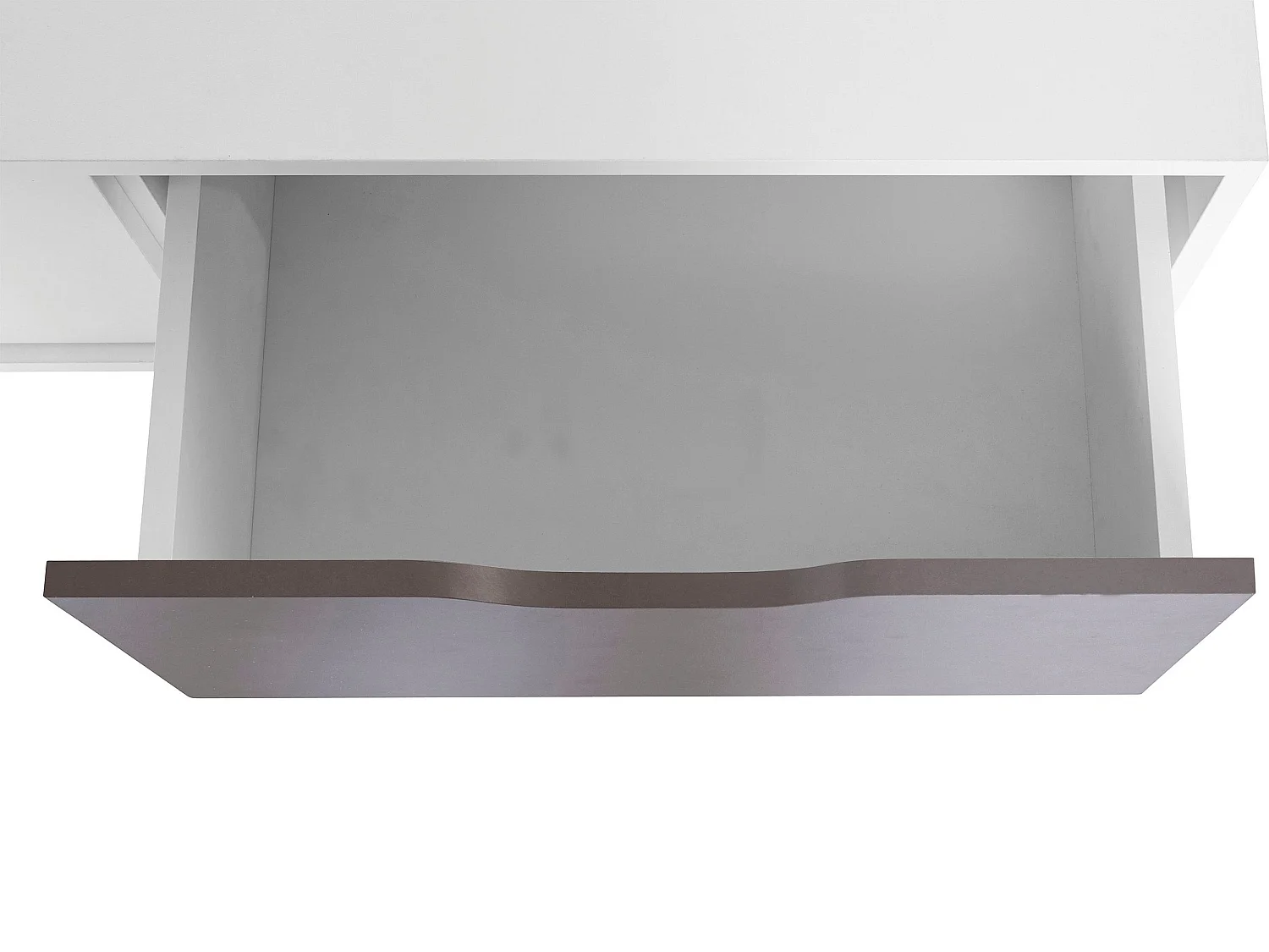 Meera | Meuble TV avec 1 tiroir et 2 portes en blanc / anthracite