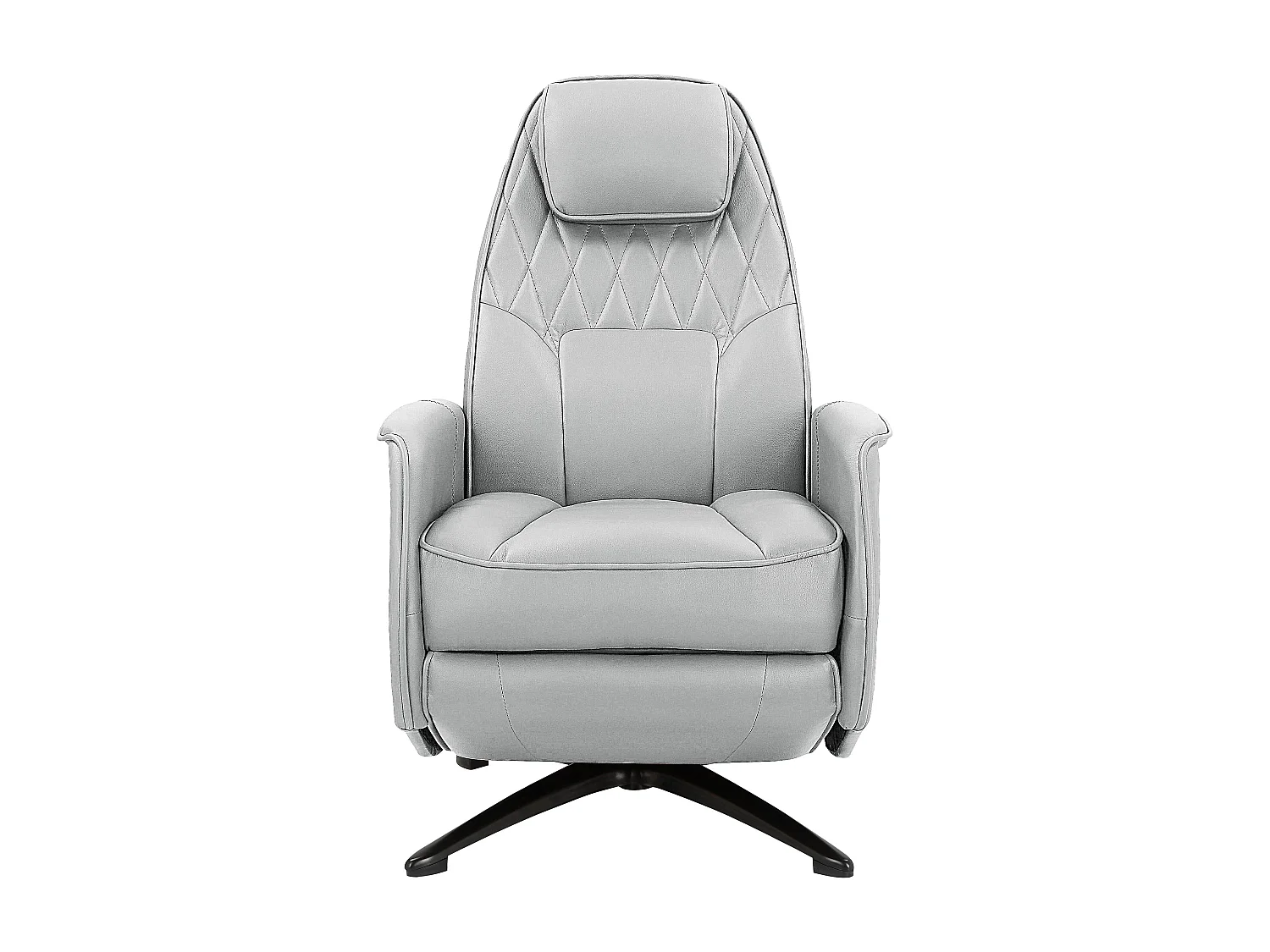 Madoc | Poltrona reclinável manual em tecido cinza claro