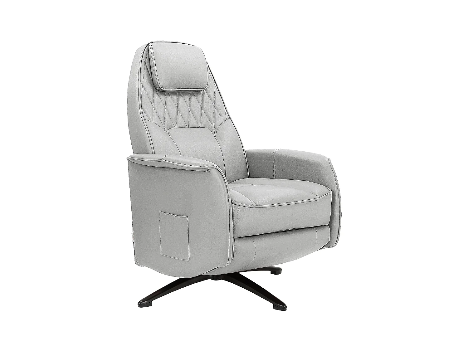 Madoc | Fauteuil de relaxation manuel en tissu Gris