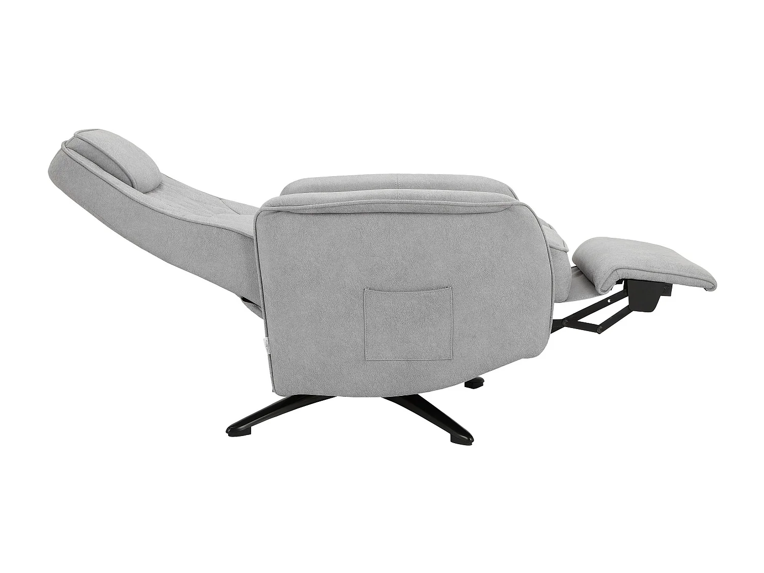 Madoc | Fauteuil de relaxation manuel en tissu Gris