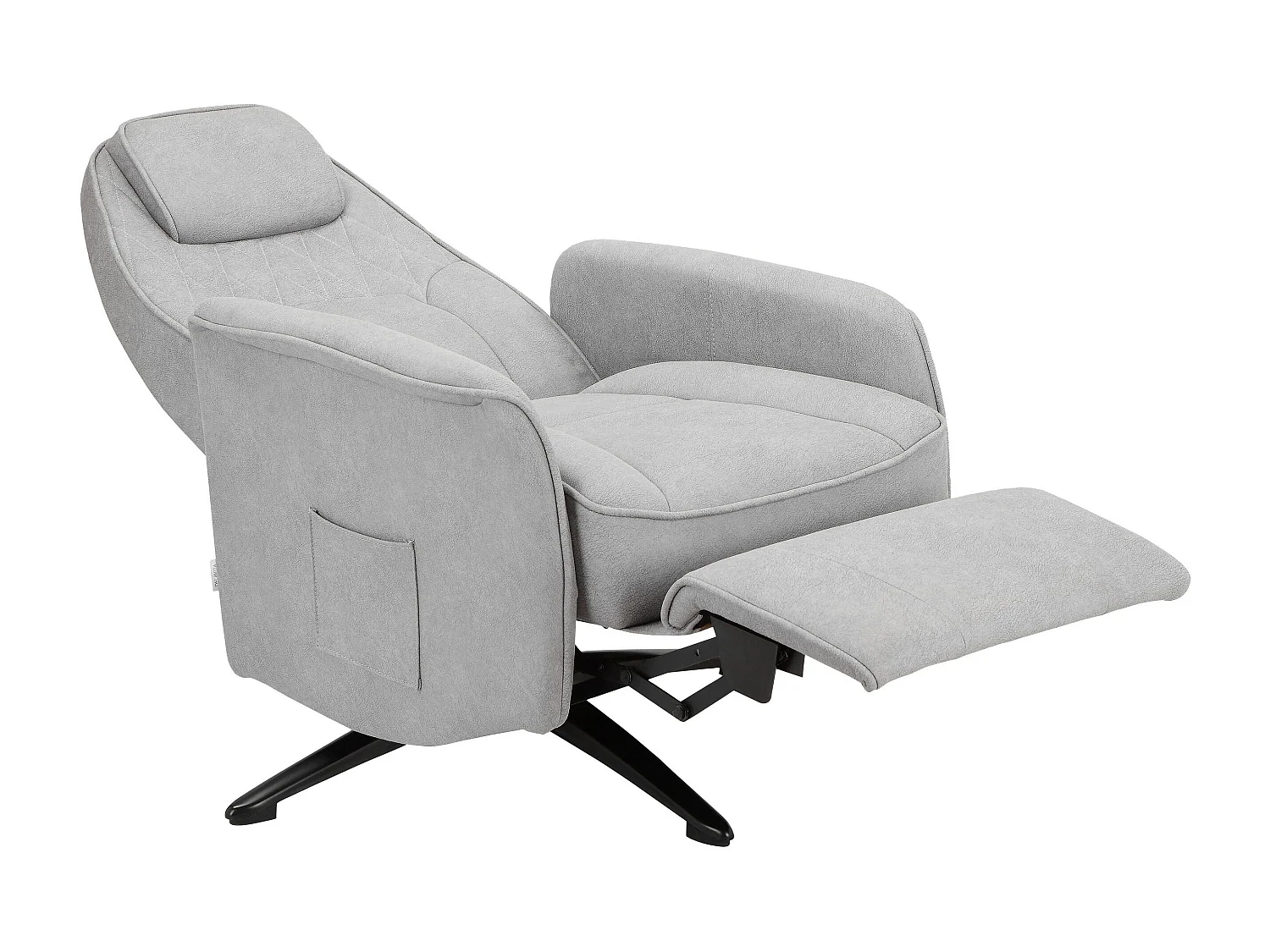 Madoc | Fauteuil de relaxation manuel en tissu Gris