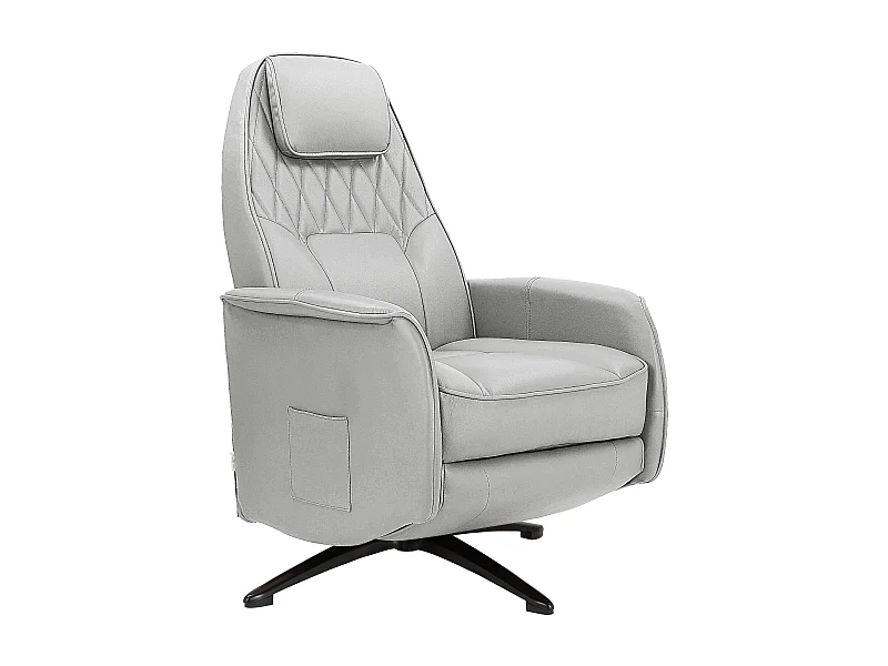 Madoc | Fauteuil de relaxation manuel en tissu Gris