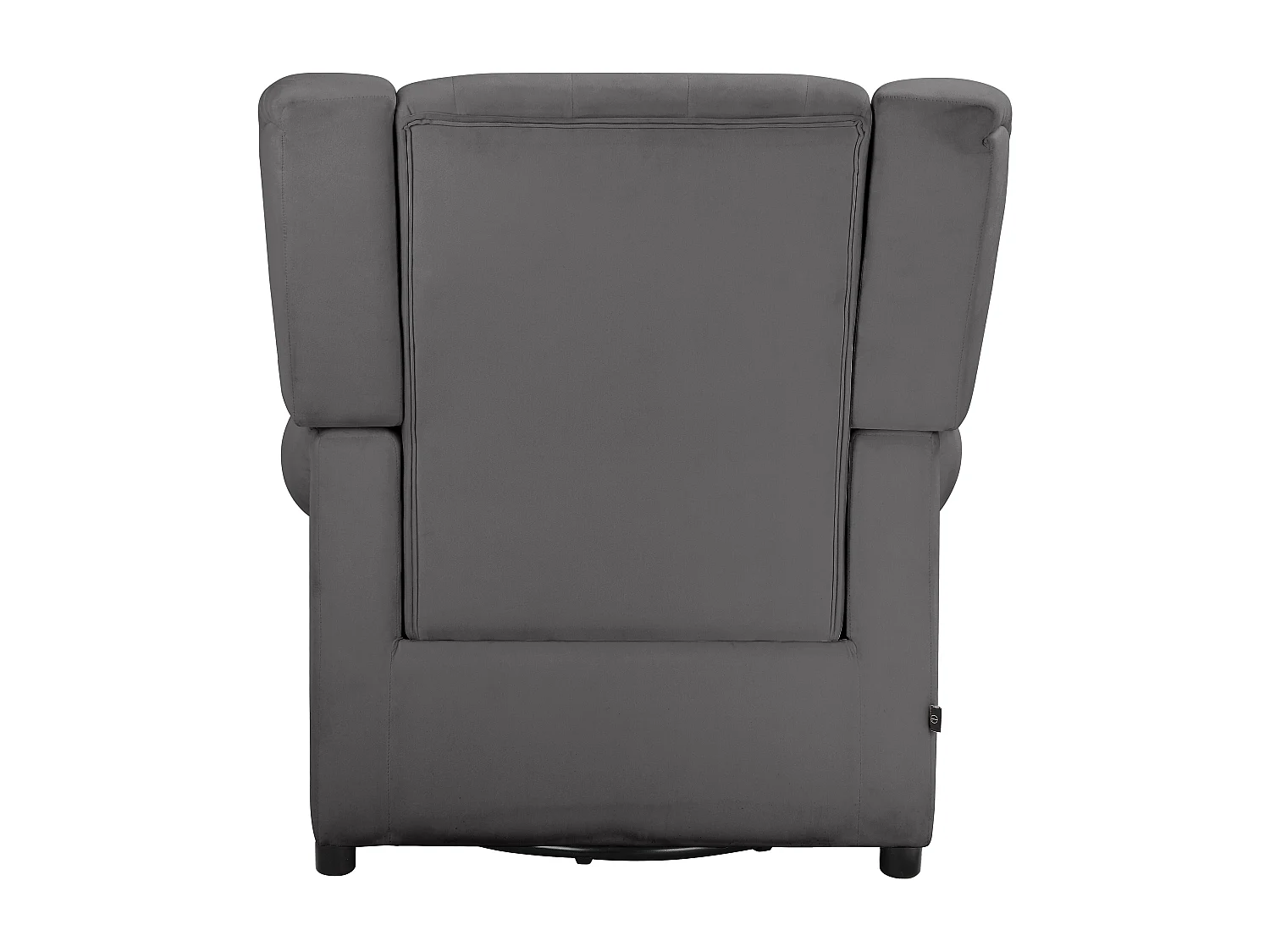 Lillyse | Fauteuil à bascule avec fonction pivotante en velours gris