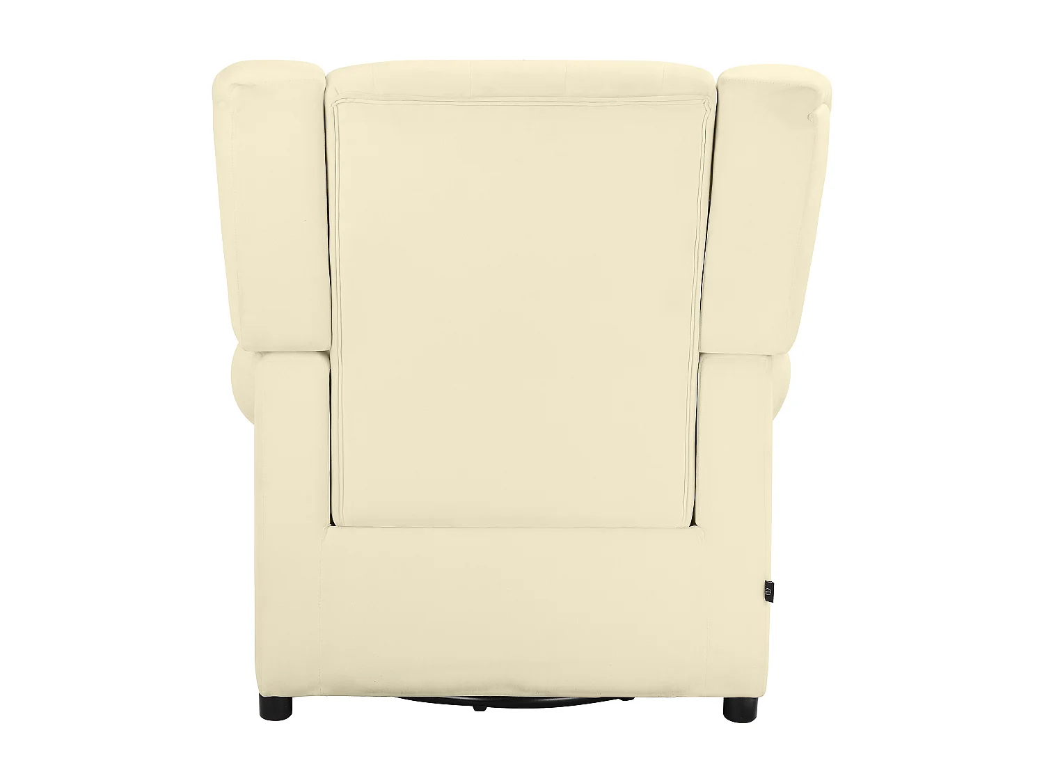 Lillyse | Cadeira de balanço com função giratória em veludo branco creme