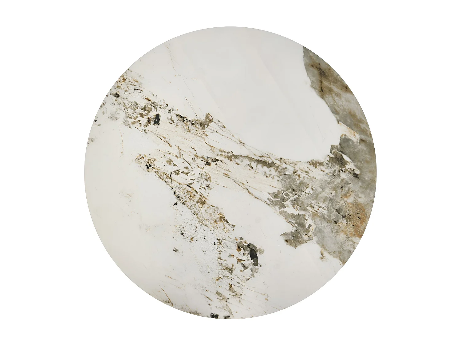 Tavolino Venus/Sinter&Metal/Oro&Bianco