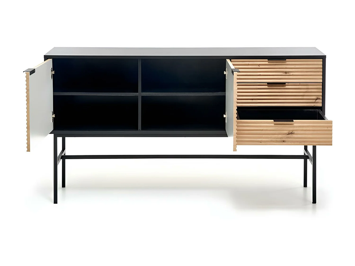 Banc TV Murano/MDF/Marron&Noir