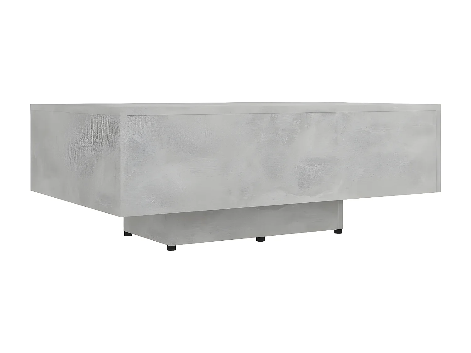 Table basse Gris béton 85x55x31 cm Aggloméré