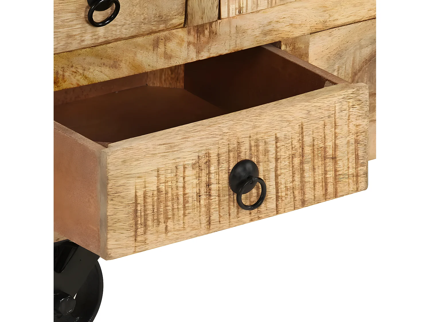 Table basse Bois de manguier brut 70 x 70 x 40 cm