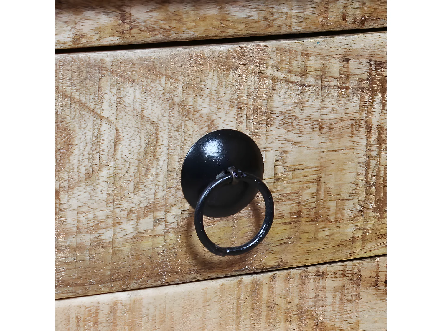 Table basse Bois de manguier brut 70 x 70 x 40 cm