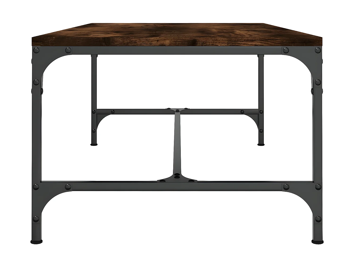 Table basse Chêne fumé 100x50x35 cm Bois d'ingénierie