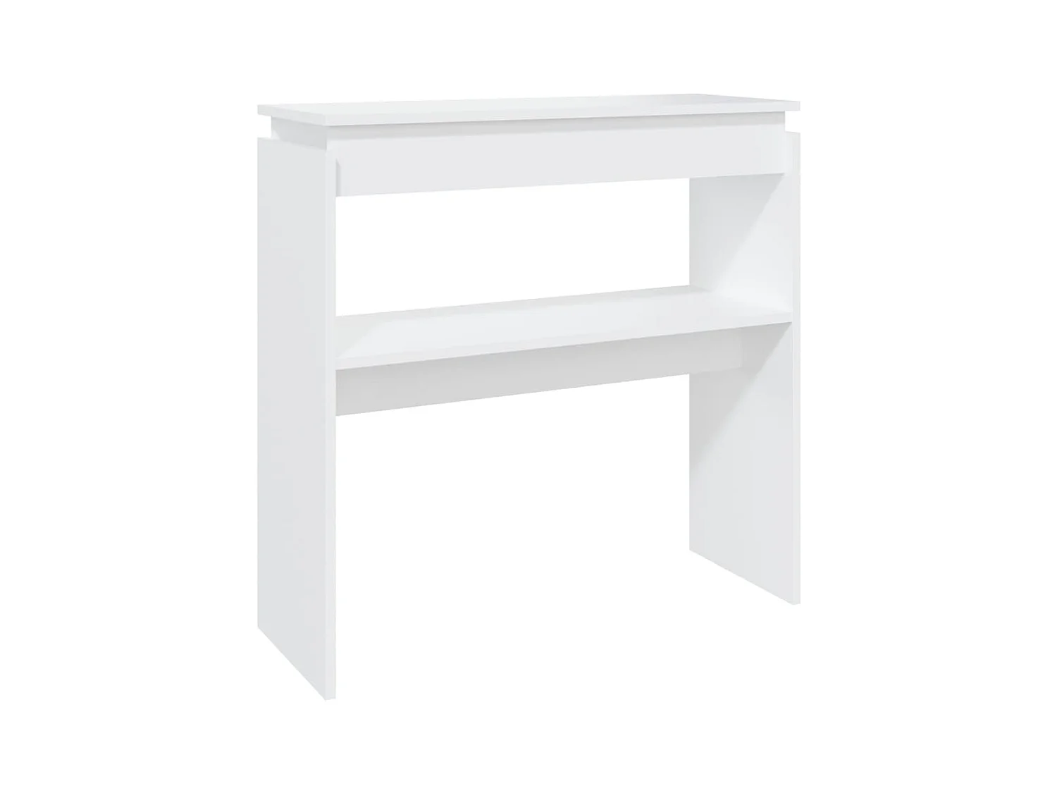 Wandtafel 80x30x80 cm bewerkt hout wit