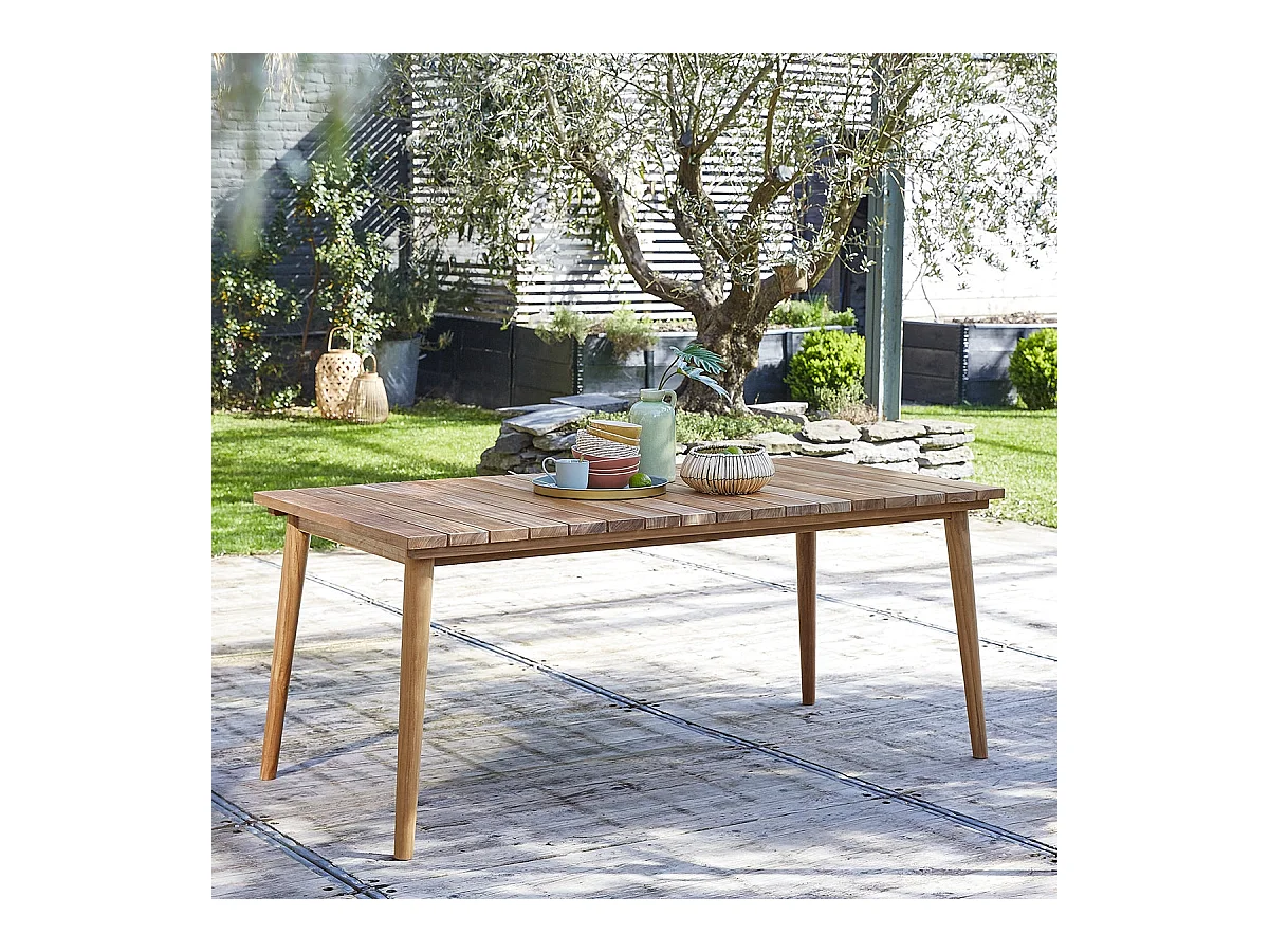 Table de jardin en teck massif 6/8 places