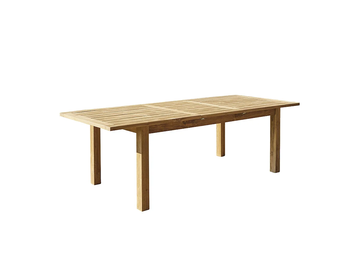 Mesa de exterior de teca maciza reciclada para 8/10 pers.